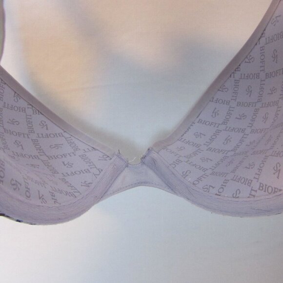 Victoria Secret Biofit Demi Uplift Purple Floral Bra 32C - Picture 5 of 6